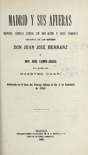 Tapa de Madrid y sus afueras