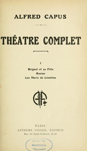 Tapa de Théâtre complet