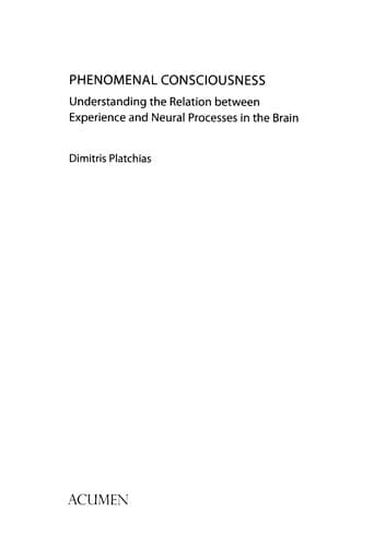 Tapa de Phenomenal consciousness
