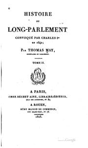 Tapa de Histoire du Long-Parlement