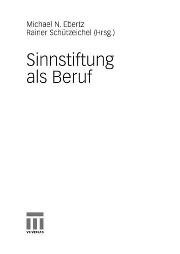 Tapa de Sinnstiftung als Beruf