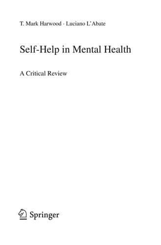 Tapa de Self-Help in Mental Health