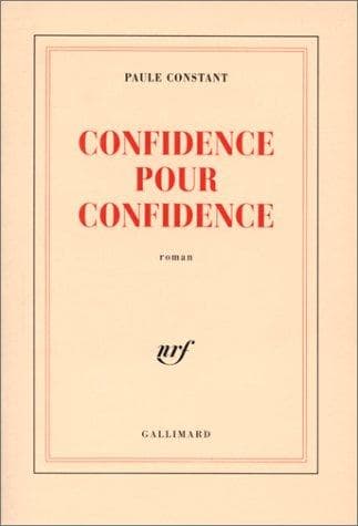 Tapa de Confidence Pour Confidence