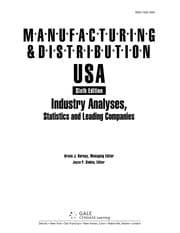 Tapa de Manufacturing & distribution USA