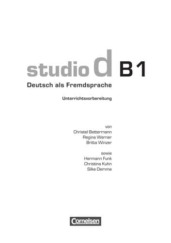 Tapa de Studio d B1