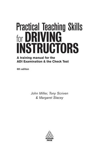 Tapa de Practical Teaching Skills for Driving Instructors
