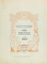 Tapa de Orchesterstudien für Harfe aus Richard Strauss' symphonischen Werken