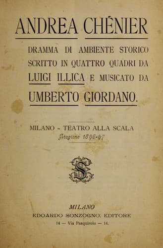 Tapa de Andrea Chénier