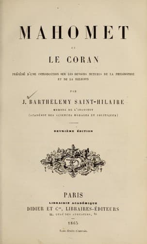 Tapa de Mahomet et la Coran