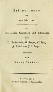 Tapa de Erinnerungen aus dem Jahr 1790