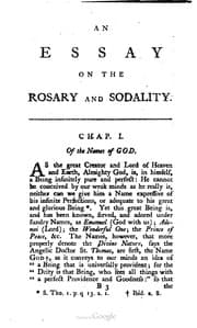Tapa de An Essay On The Rosary And Sodality Of The Most Holy Name Of Jesus
