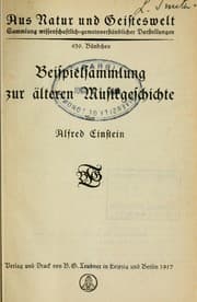 Tapa de Beispielsammlung zur älteren Musikgeschichte