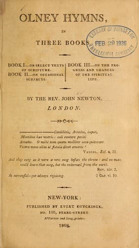 Tapa de Olney hymns
