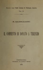 Tapa de Il commento di Donato a Terenzio
