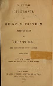 Tapa de Ad Quintum fratrem dialogi tres de oratore