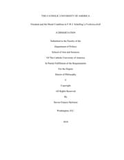 Tapa de Freedom and the moral condition in F.W.J. Schelling's Freiheitsschrift