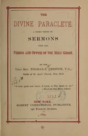 Tapa de The divine paraclete