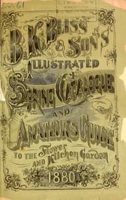 Tapa de B.K. Bliss and Son's illustrated spring catalogue and amateurs guide to the flower and kitchen garden