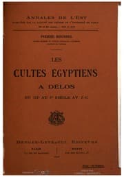 Tapa de Les cultes égyptiens à Délos du IIIe au Ier siècle av. J.-C.