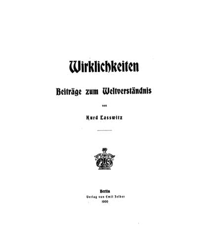 Tapa de Wirklichkeiten