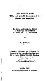 Tapa de Das werk der maler Victor und Heinrich Duenwege und des meisters von Kappenberg ..