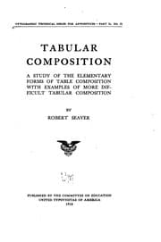 Tapa de Tabular composition