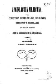 Tapa de Legislacion mejicana