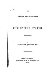 Tapa de The origin and progress of the United States