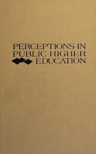 Tapa de Perceptions in public higher education
