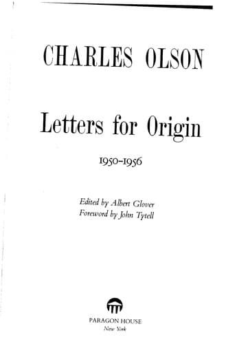 Tapa de Letters for Origin 1956