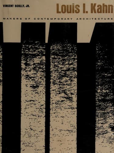 Tapa de Louis I. Kahn