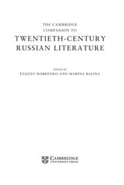 Tapa de The Cambridge companion to twentieth-century Russian literature