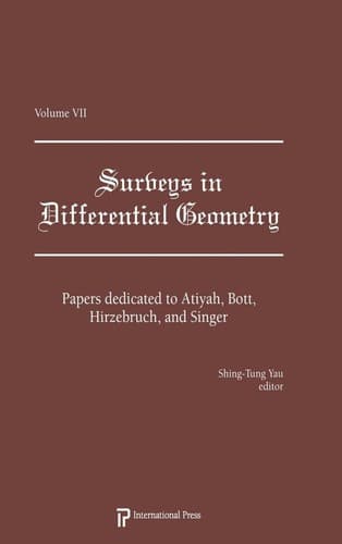 Tapa de Surveys in Differential Geometry