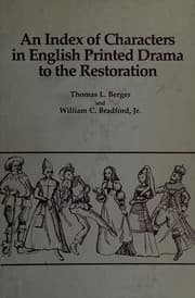 Tapa de An index of characters in English printed drama to the Restoration