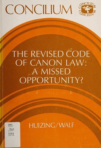 Tapa de The Revised code of Canon Law
