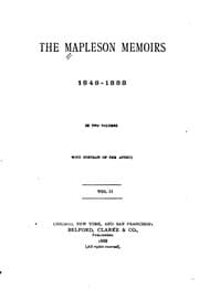Tapa de The Mapleson memoirs