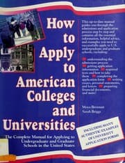 Tapa de How to apply to American colleges and universities