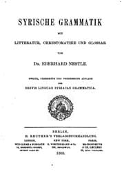 Tapa de Syrische grammatik mit litteratur, chrestomathie und glossar