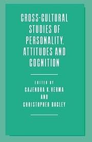 Tapa de Cross-cultural studies of personality, attitudes and cognition