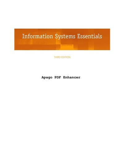 Tapa de Information systems essentials