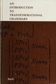 Tapa de An introduction to transformational grammars