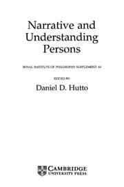 Tapa de Narrative and understanding persons
