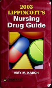 Tapa de 2003 Lippincott's nursing drug guide