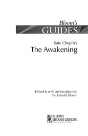Tapa de Bloom's Guides - Kate Chopin's The Awakening