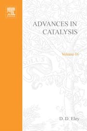 Tapa de Advances in catalysis and related subjects