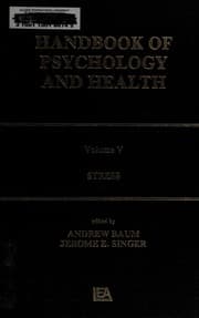 Tapa de Handbook of Psychology and Health. Volume 5