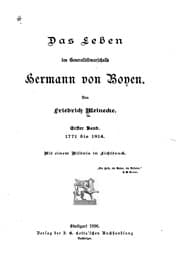Tapa de Das Leben des Generalfeldmarschalls Hermann von Boyen