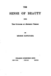 Tapa de The Sense of Beauty: Being the Outlines of Aesthetic Theory