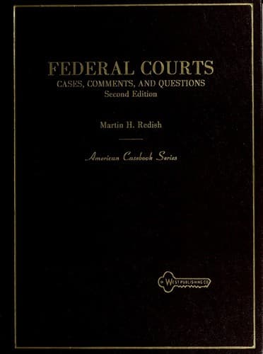 Tapa de Federal courts
