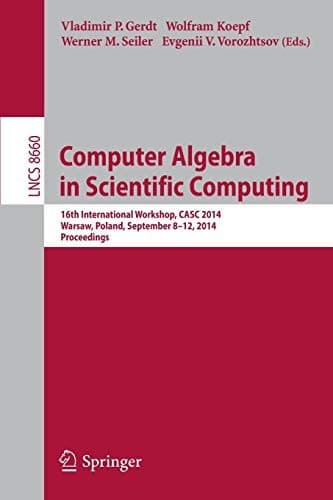 Tapa de Computer Algebra in Scientific Computing